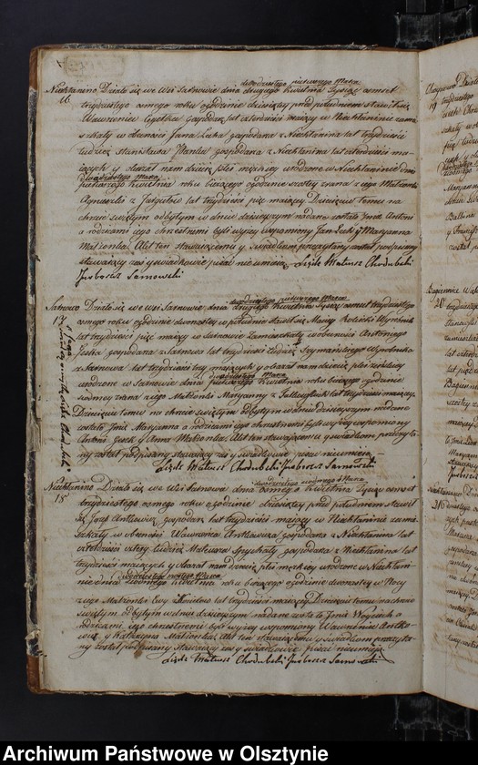 image.from.unit.number "Duplikat Urodzonych Zaslubionych Zmarłych w parafii Sarnowskiey z roku 1838"
