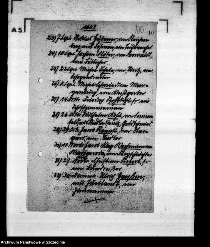 image.from.unit.number "Carl R i t e r s h a u s e n, Stettiner Bürgerbuch, 3. 1661-1695"