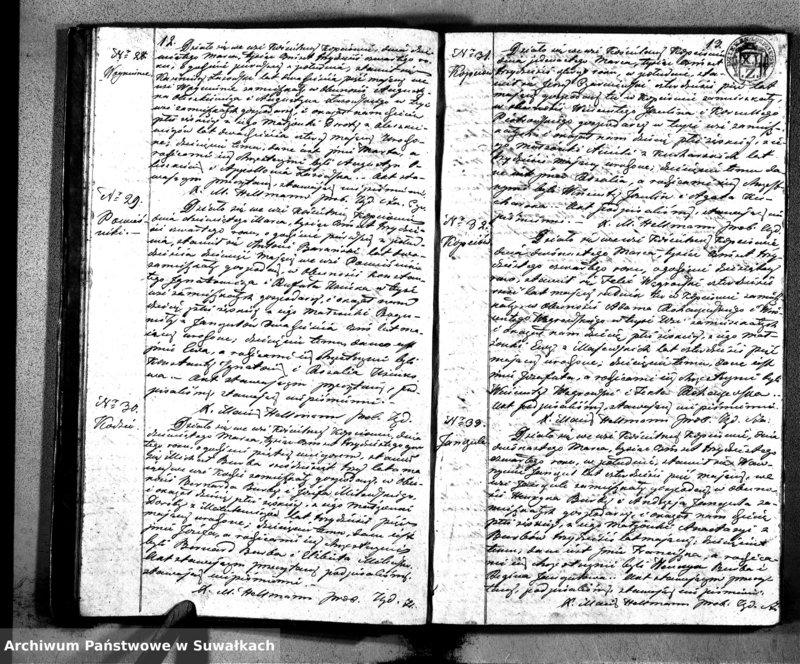 image.from.unit.number "Duplikat Aktów Urodzonych, Zaślubionych i Zeszłych Kościoła Parafialnego Kopciowskiego 1834 Roku"