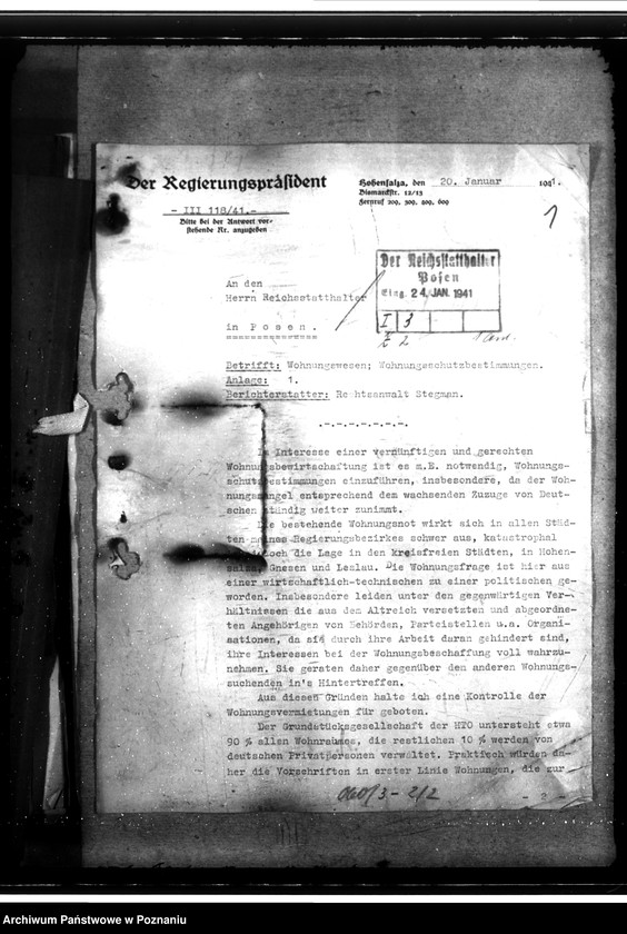 Obraz 5 z jednostki "Wohnungswesen. Wohnungsbeschaffung für beamten. Raumwirtschaftung"