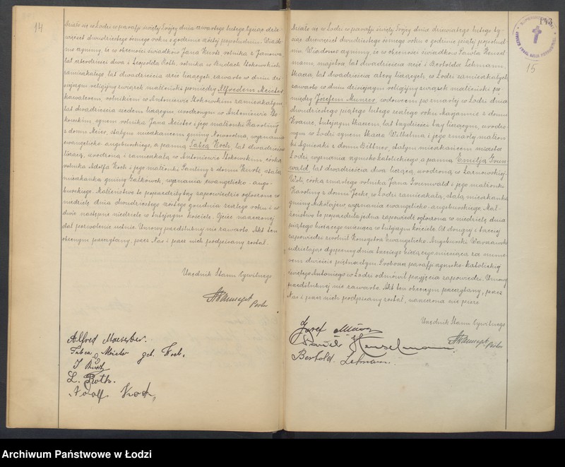 Obraz 10 z jednostki "Akta małżeństw"