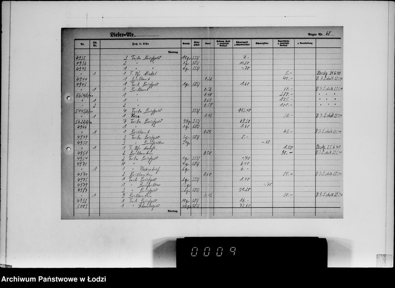 Obraz 7 z jednostki "[Dziennik przychodu kosztowności]"