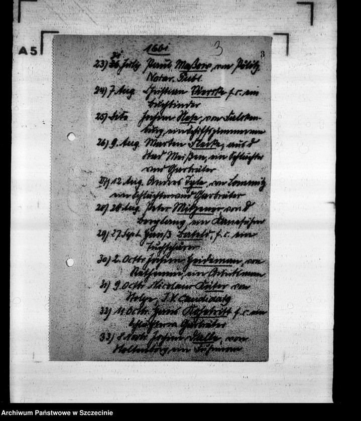 image.from.unit.number "Carl R i t e r s h a u s e n, Stettiner Bürgerbuch, 3. 1661-1695"