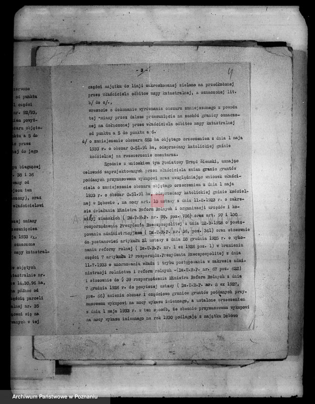 Obraz 9 z jednostki "Oszacowanie gruntów wykupionych przymusowo z nieruchomości ziemskiej Dębowo powiatu wyrzyskiego"