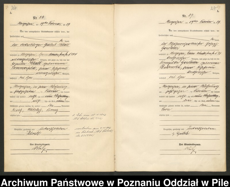 Obraz 16 z jednostki "Księga urodzeń"