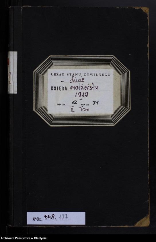 image.from.unit.number "Heirats-Neben-Register Nr 12 - 71 T. II"