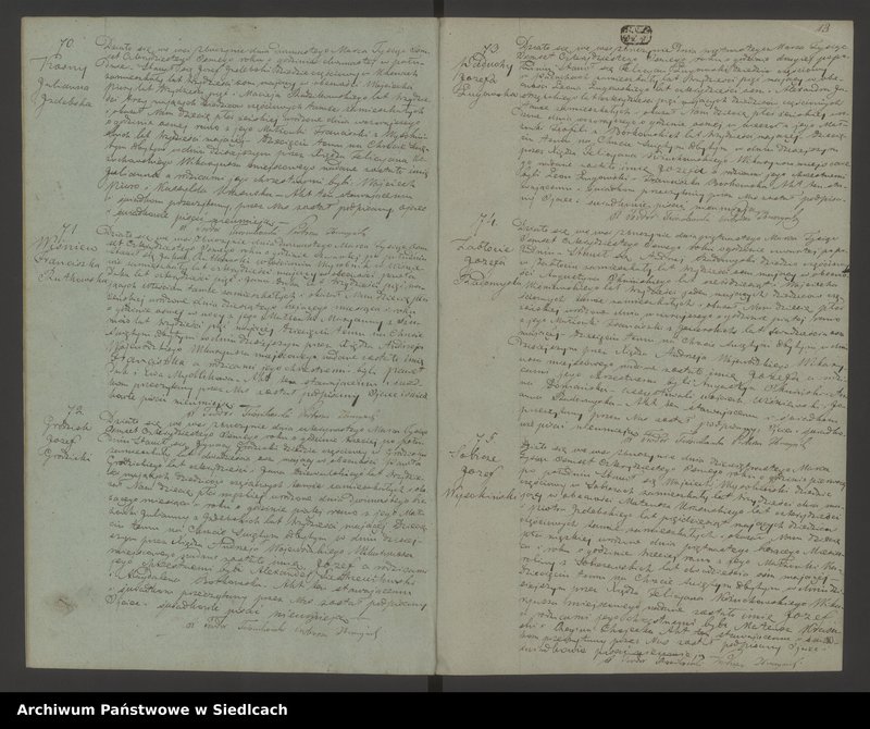 Obraz 16 z jednostki "Akta urodzin, małżeństw, zgonów"