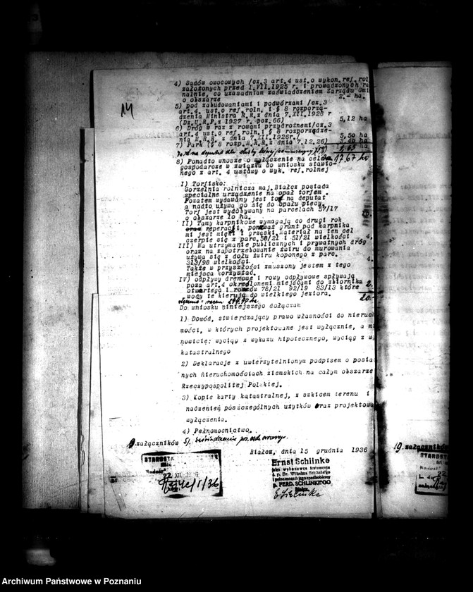 Obraz 18 z jednostki "Majątek Białcz powiat międzychodzki wyłączenie z art. 4/5 ustawy o reformie rolnej Dr Wilhelm Schlinke"
