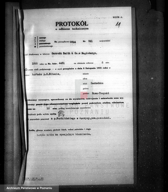 Obraz 15 z jednostki "Tartak R. Nitsche w Zachodzku, pow. nowotomyski nr woj. 521"