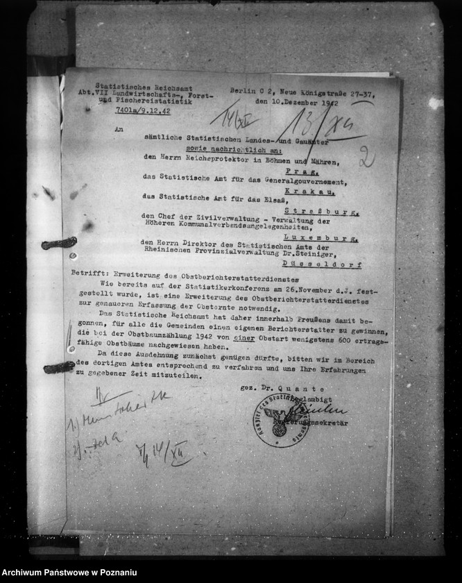 Obraz 6 z jednostki "Obstbaumzählung, Obsterntestatistik (korespondencja)"