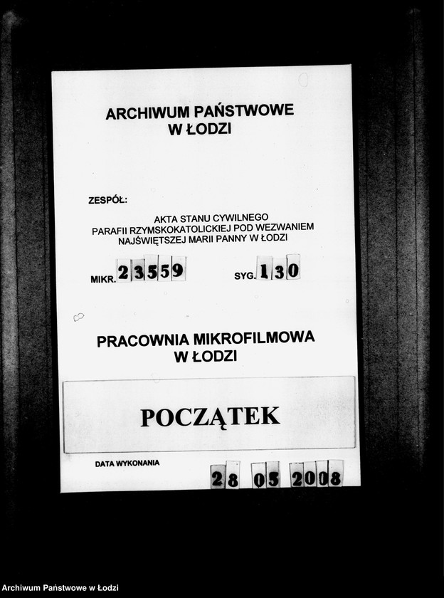 Obraz 1 z jednostki "Akta urodzeń"