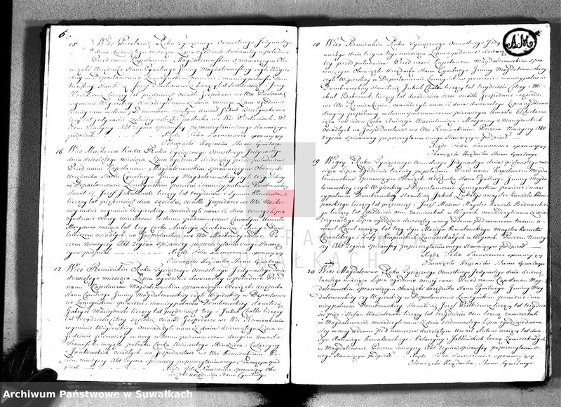 image.from.unit.number "Akta zejścia gminy wigierskiey od 1-go maja 1811 do dnia ostatniego kwietnia 1812 roku"