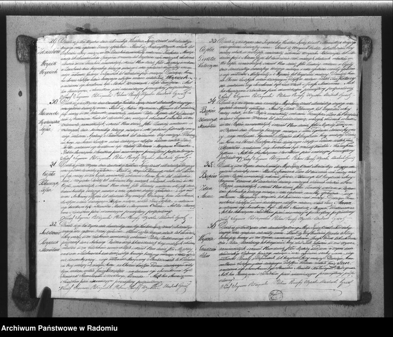 image.from.unit.number "Książka Duplikat Akt Cywilno - Religijnych Parafii Wysoka w powiecie Szydłowieckim Obwodzie Opoczyńskim Gubernij Sandomierskiey na rok 1842 sporządzona"