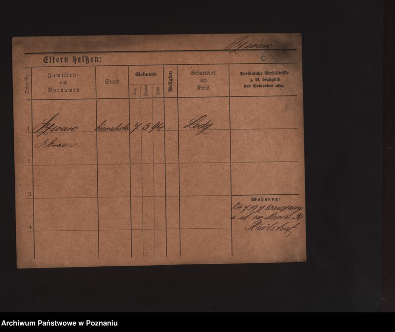 Obraz 16 z jednostki "Szwarc (żonaci i wdowy)"