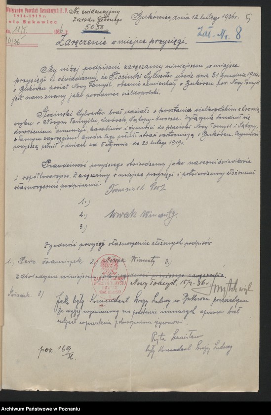 Obraz 8 z jednostki "Wnioski o odznaczenia [Związku Weteranów Powstań Narodowych Rzeczypospolitej Polski]"