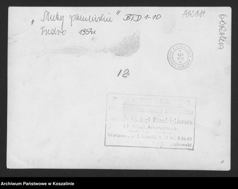 image.from.unit.number "„Śluby panieńskie”, Aleksander Fredro, reżyseria Irena Górska, scenografia Feliks Krassowski. Premiera 16 I 1954 roku."