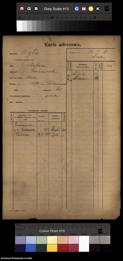 Obraz 3 z jednostki "[Spis ludności Łodzi] Syta-Szadkowski"