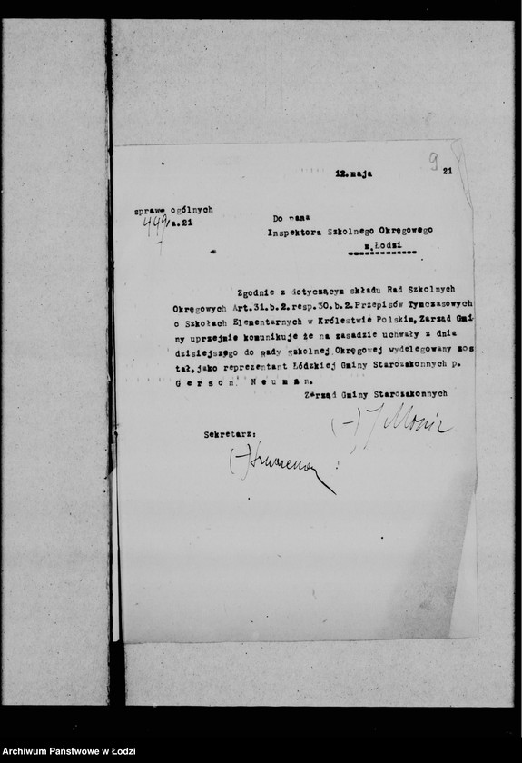 Obraz 10 z jednostki "Sprawy szkolne"