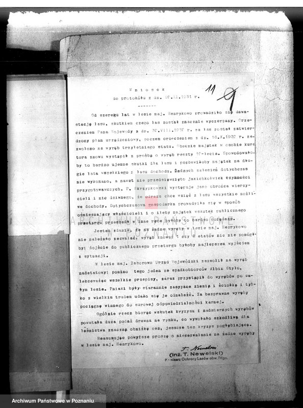 image.from.unit.number "Nadzór nad gospodarką w lasach majątku Henrykowo powiat leszczyński"