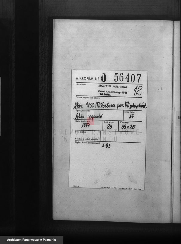 Obraz 2 z jednostki "Księga zgonów"