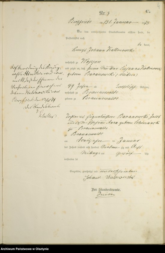 Obraz 6 z jednostki "Sterbe-Haupt-Register Nr 1 - 69"
