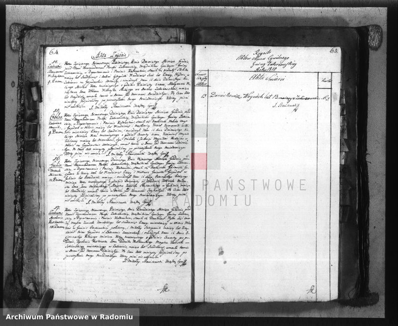 image.from.unit.number "Duplikat parafii Zakrzów z r. 1810-1821"