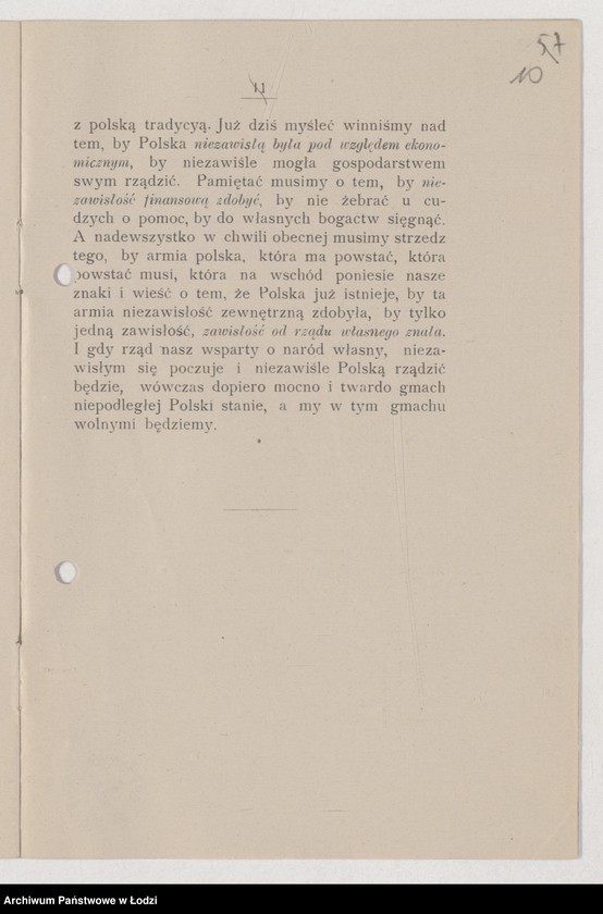 Obraz 10 z jednostki "[Broszura programowa Stronnictwa Niezawisłosci Narodowej]"