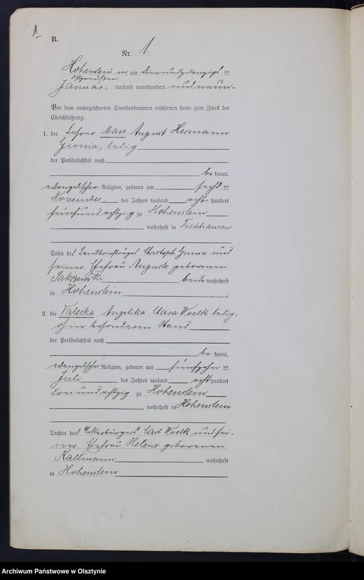 image.from.unit.number "Heirats-Neben-Register Nr 1 - 19"