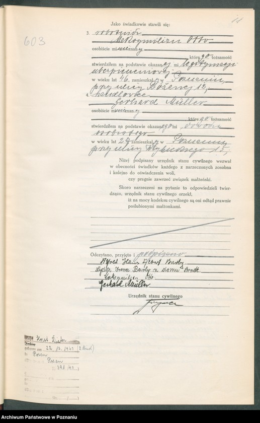 Obraz 13 z jednostki "Księga miejscowa małżeństw tom III [Rejestr główny małżeństw]"