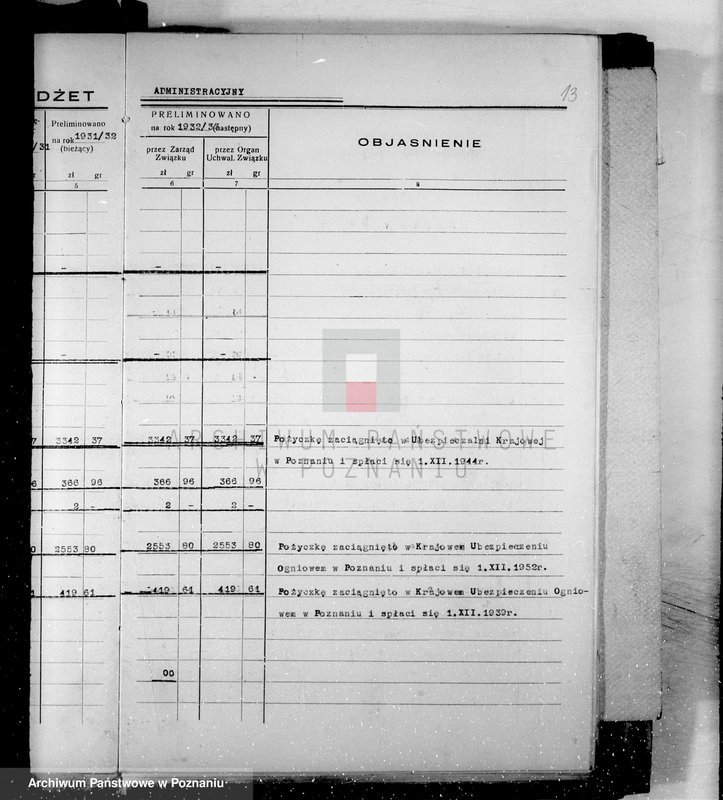 Obraz 17 z jednostki "Budżety i sprawy rachunkowe miasta Kcyni"