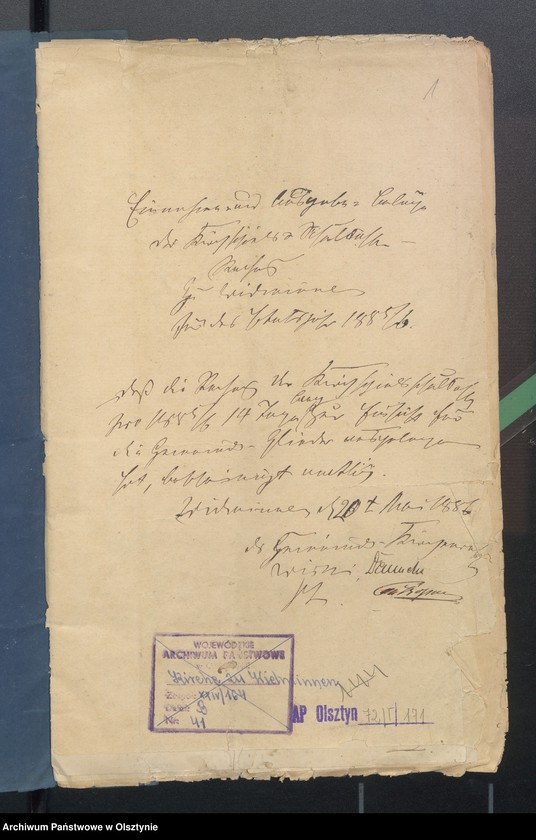 image.from.unit.number "Einnahme und Ausgabe Beläge der Kirchspielsschulkasse zu Widminnen"