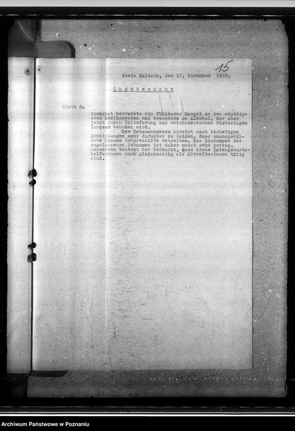 Obraz 19 z jednostki "Lageberichte aus dem Kreise Kalisch"