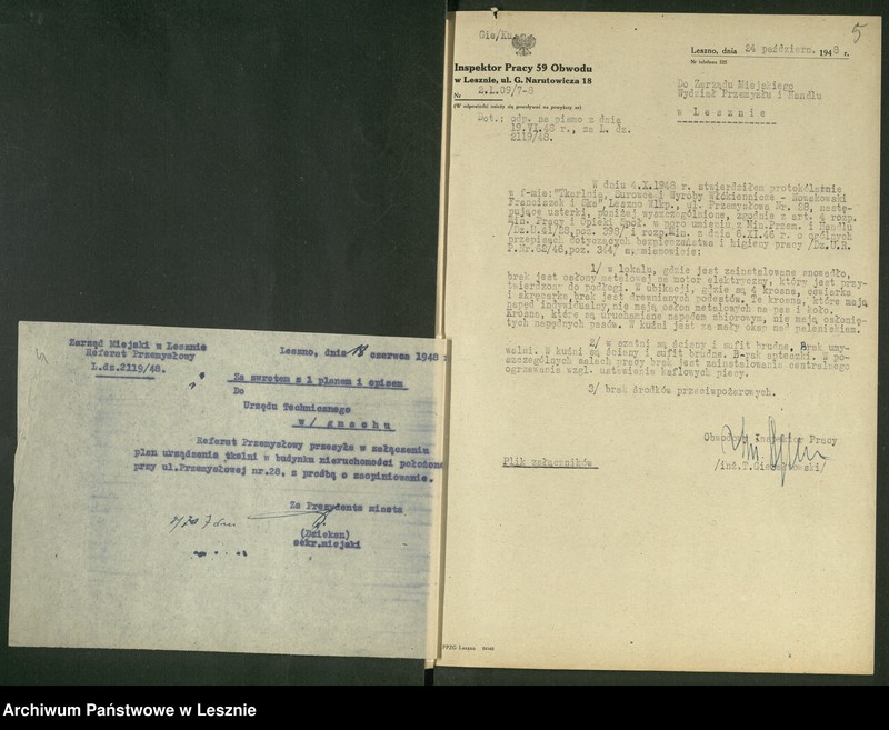 Obraz 6 z jednostki "[Przetwórnia Surowców Włókienniczych - Franciszek Nowakowski - rejestracja]"