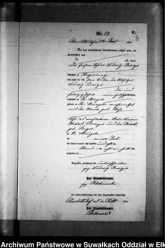 image.from.unit.number "Sterbe-Neben-Register des Preussischen Standes-Amtes Gr. Strengeln Kreis Angerburg"