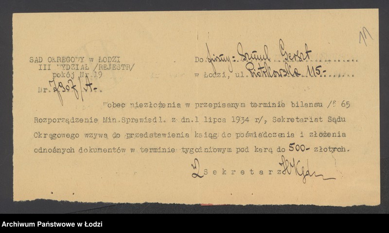 Obraz 13 z jednostki "Szmul Gerszt- sprzedaż manufaktury"