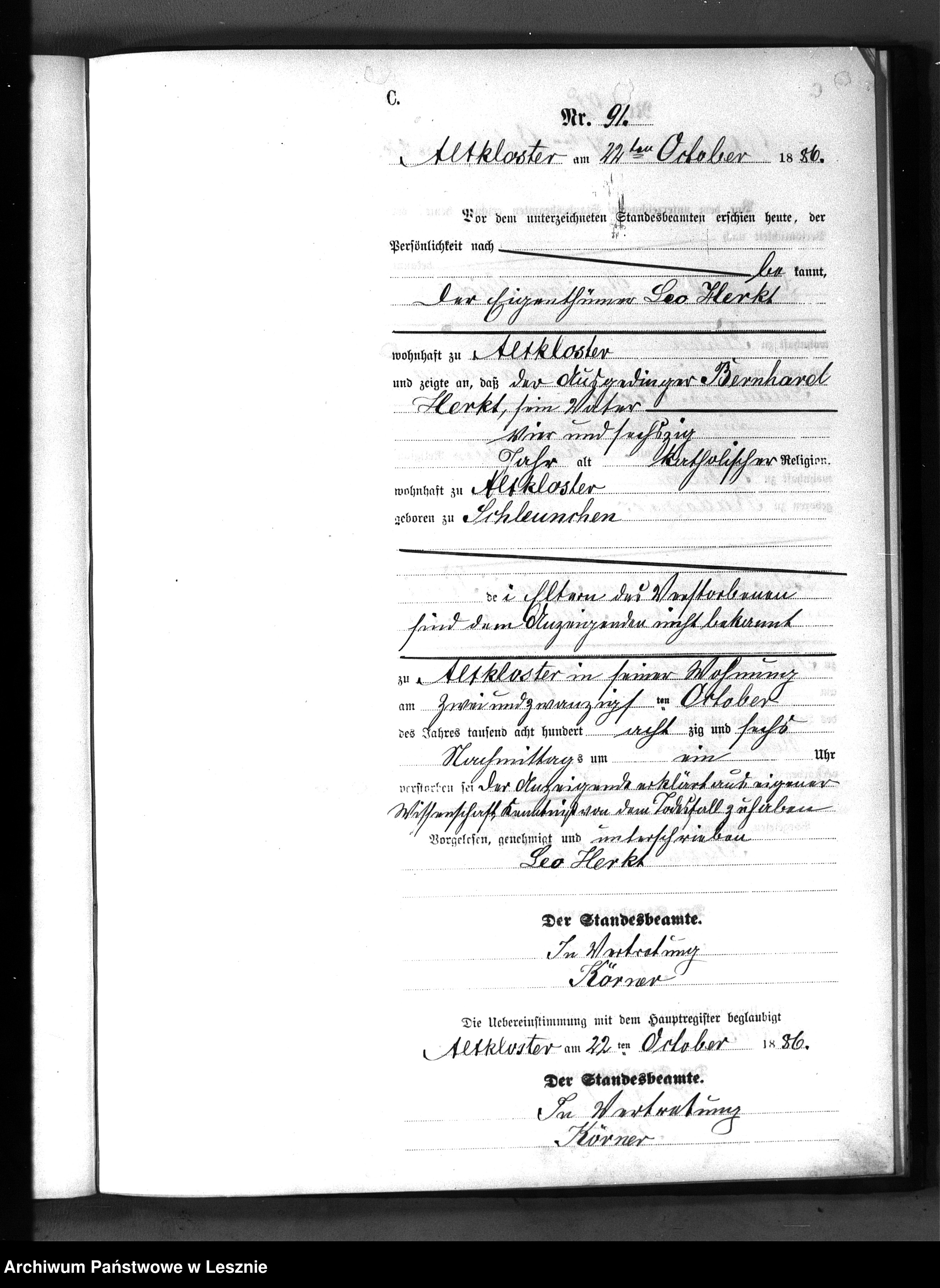 Skan z jednostki: [Księga zgonów]