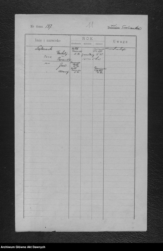 Obraz 14 z jednostki "Parafia: Kołomyja. Dekanat: Kołomyja. Status animarum pro pago Trościanka. [Spis imienny parafian dla wsi Trościanka]."