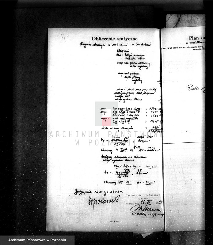 Obraz 8 z jednostki "/Zatwierdzenie projektu przebudowy i urządzenia mleczarni mechanicznej w majątku Chwałkowo własność J. Korytowski/"