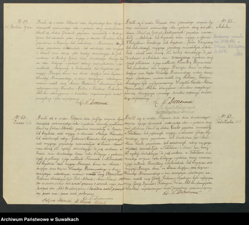 Obraz 18 z jednostki "[Księga akt urodzeń, małżeństw i zgonów parafii rzymskokatolickiej w Filipowie z 1917 roku]"