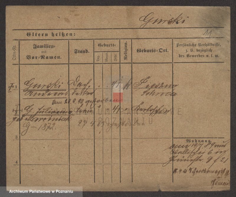 Obraz 11 z jednostki "Gurski (Gór..) - Gursche"