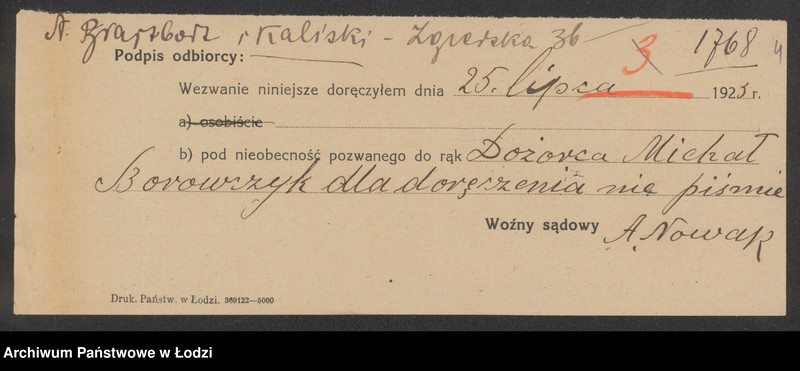 Obraz 6 z jednostki "Ajzel Brajtbort- sprzedaż mąki"