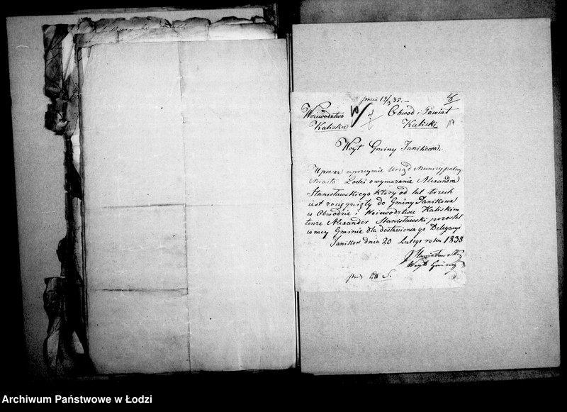 Obraz 19 z jednostki "Akta tyczące się świadectw przesiedleńczych"