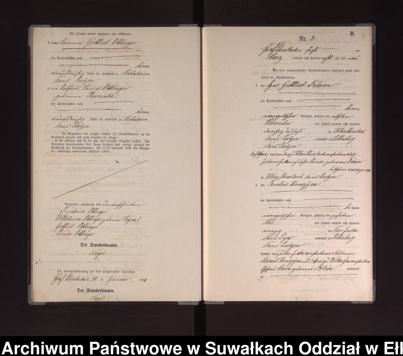 image.from.unit.number "Heiraths-Neben-Register des Preussischen Standes-Amtes Gross Stüerlack Kreis Loetzen"