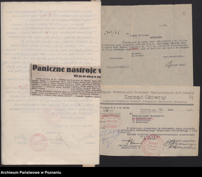 Obraz 16 z jednostki "Akta Koła: Powstańcy Śląscy Koło Poznań."