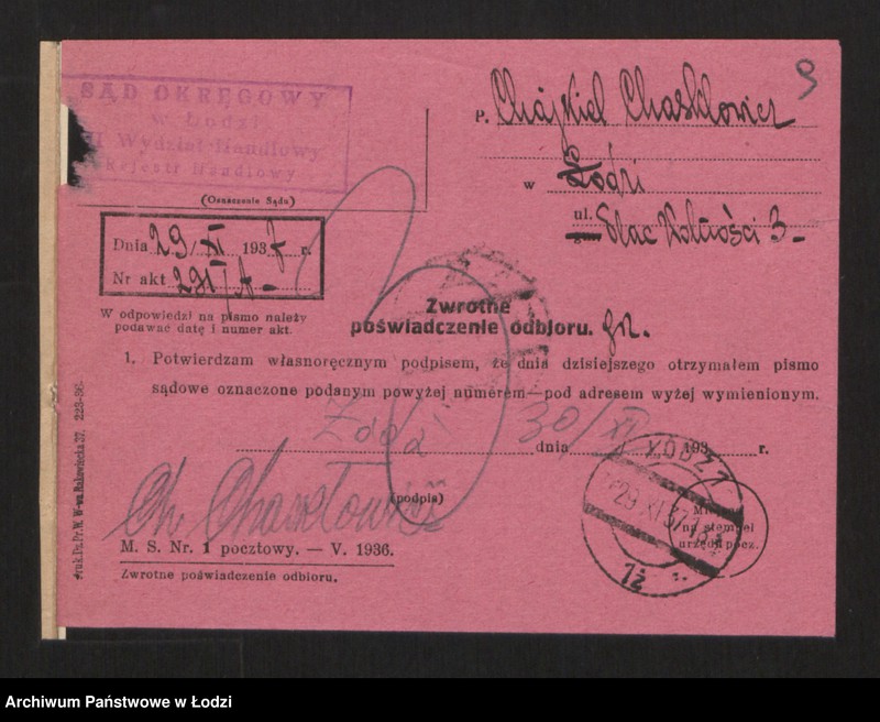 Obraz 11 z jednostki "Chaskel Chasklowicz - kupiec i krawiec"