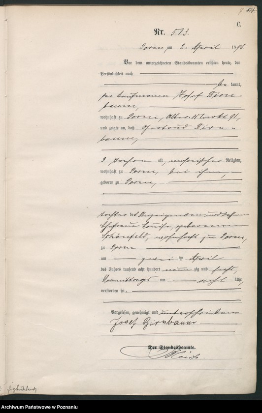 Obraz 10 z jednostki "Księga zgonów t. II"