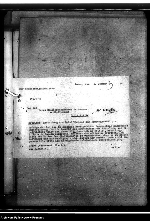 Obraz 7 z jednostki "Bau von Behelfsheimen im Kreise Gnesen (Gniezno)"