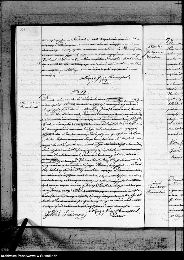 image.from.unit.number "Duplikat aktów Stanu Cywilnego urodzeń, małżeństw i zejść Parafii Ewangelicko-Reformowanej Serejskiej na rok 1861"