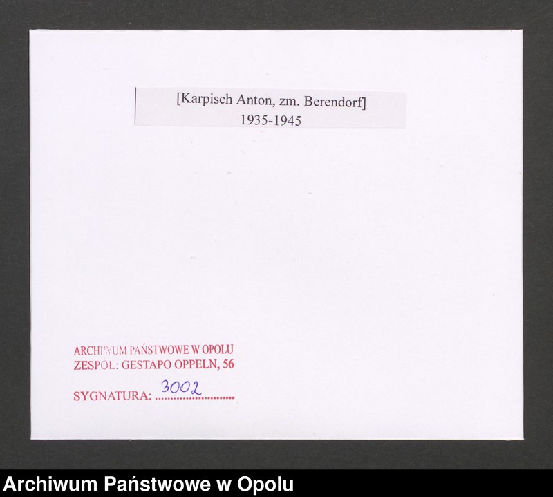 Obraz 2 z jednostki "[Karpisch Anton, zm. Berendorf]"