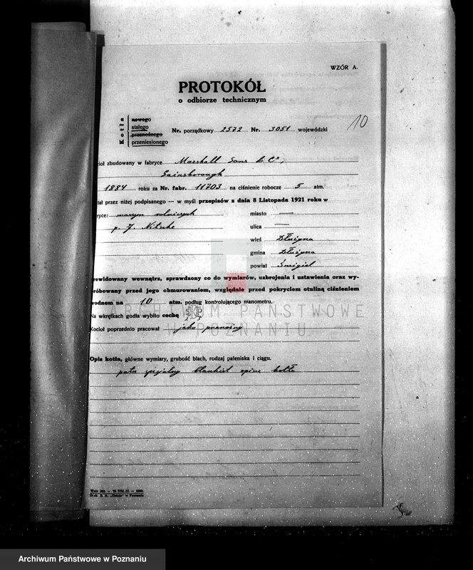 Obraz 18 z jednostki "Płużyna - Fabryka maszyn rolniczych - J. Nitsche nr woj. kotła 468"